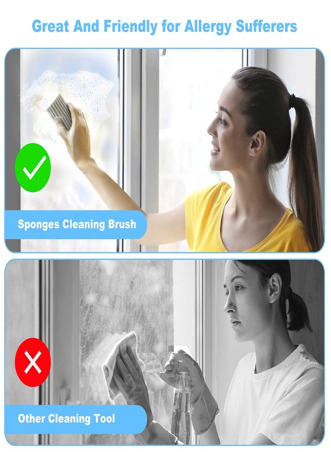 YFUIF Cleaning Sponge, Magic Sponge Duster Baseboard Cleaner Duster Sponge Tool, Dusters for Cleaning Baseboards, Vents, Mirrors, Ceiling Fan & Cobweb, No Dust Flying and Spreading - Image 3
